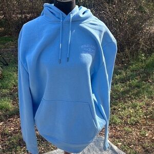 Hurley Light Blue Pullover Hoodie with Subtle Chest Logo